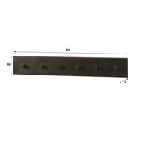 Kapstok Terra 6 haken - Drift brown