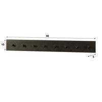 Kapstok Terra 8 haken - Drift brown