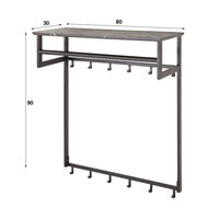 Kapstok Tenaro 2x6H