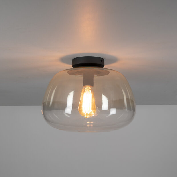 Plafondlamp Pulse Shaded 1-lichts / Amber glas